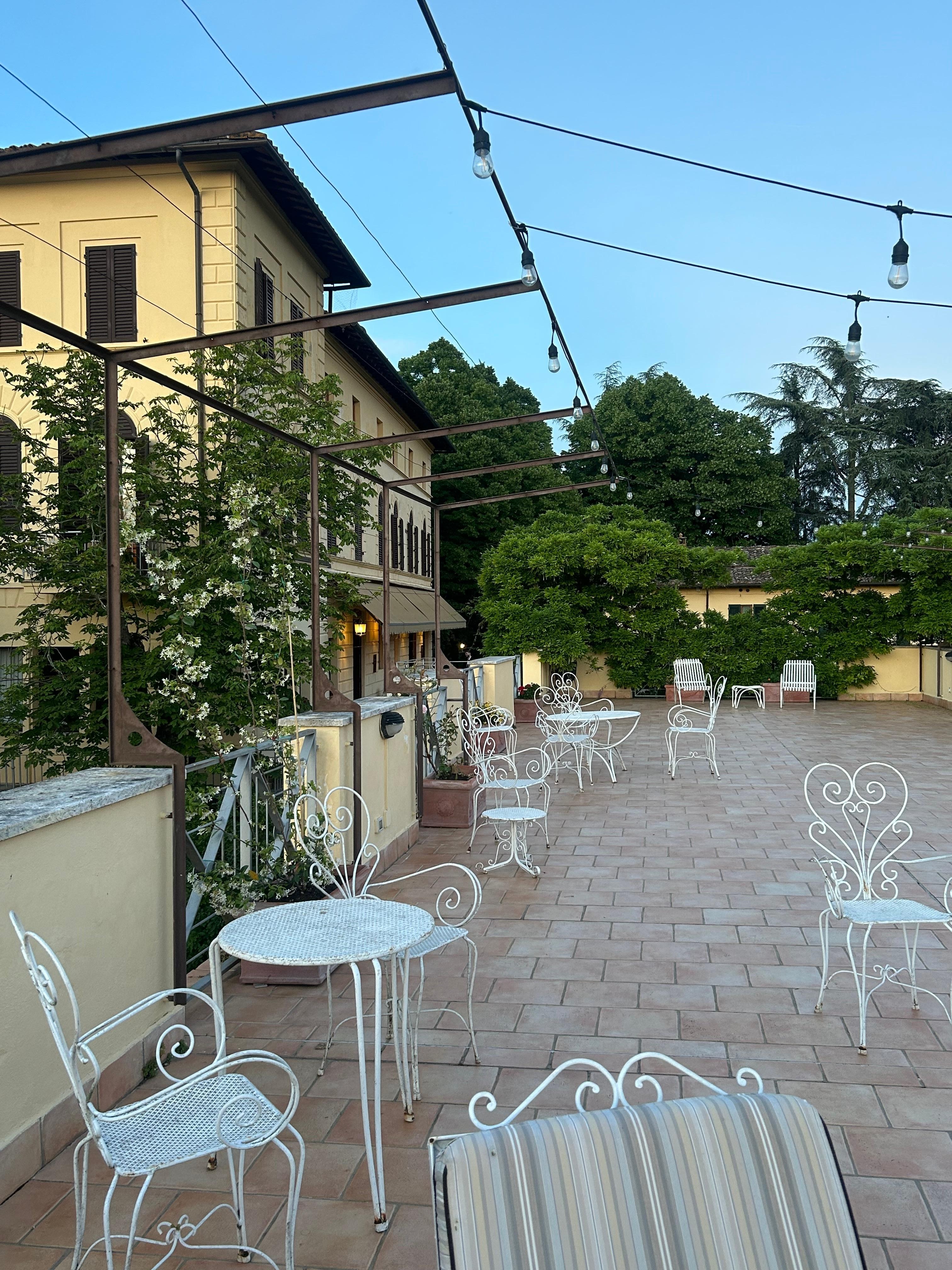 Lovely seating area for sunsets and views