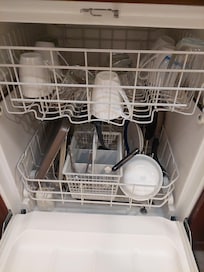 Dishes that were in the dishwasher when I arrived at 6pm.