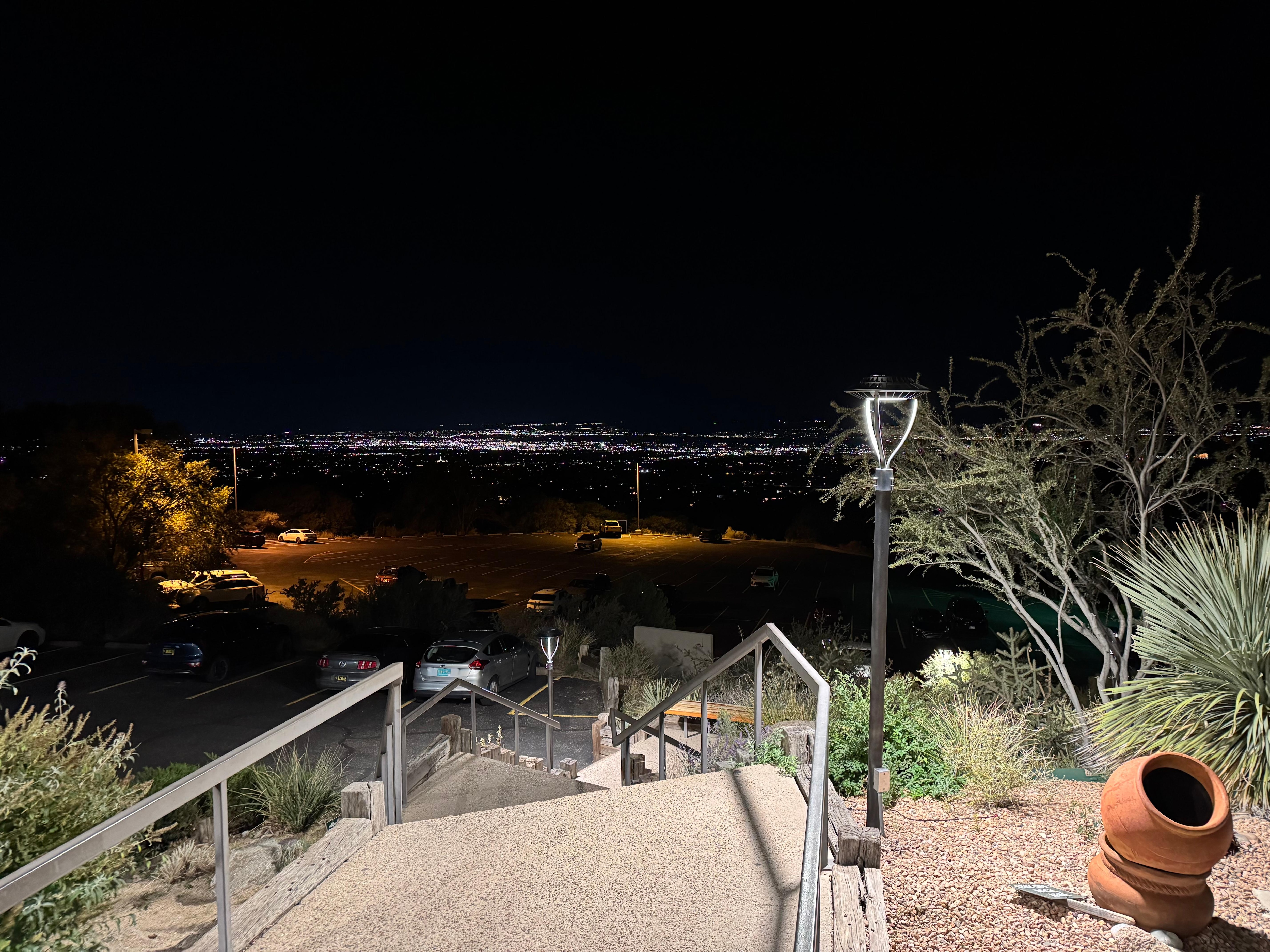 Sandia Peak overlooking the city 