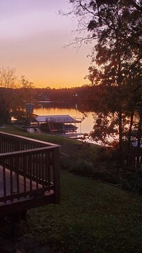 Sunset view from our deck