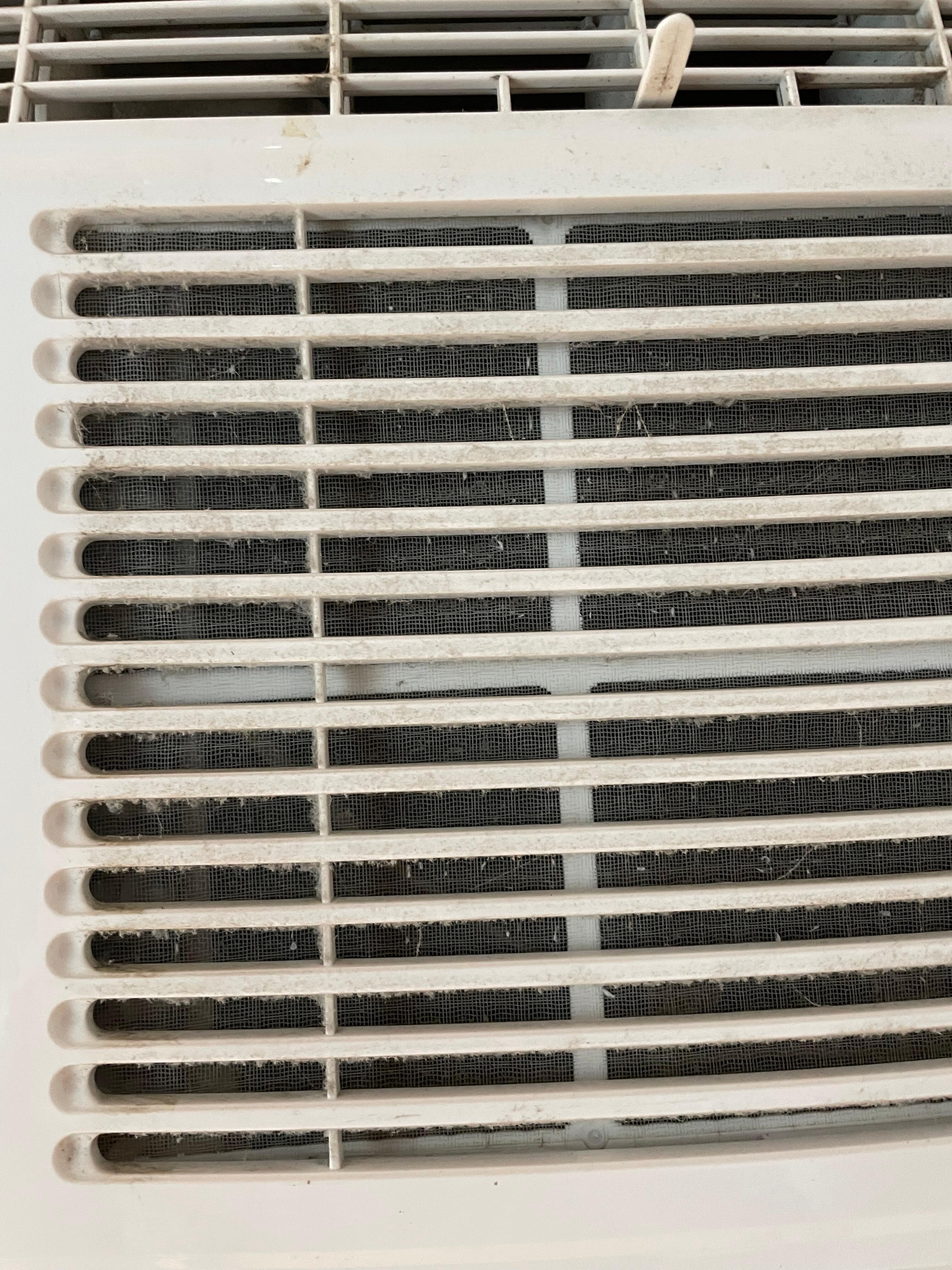 La climatisation bloqué de poussière 