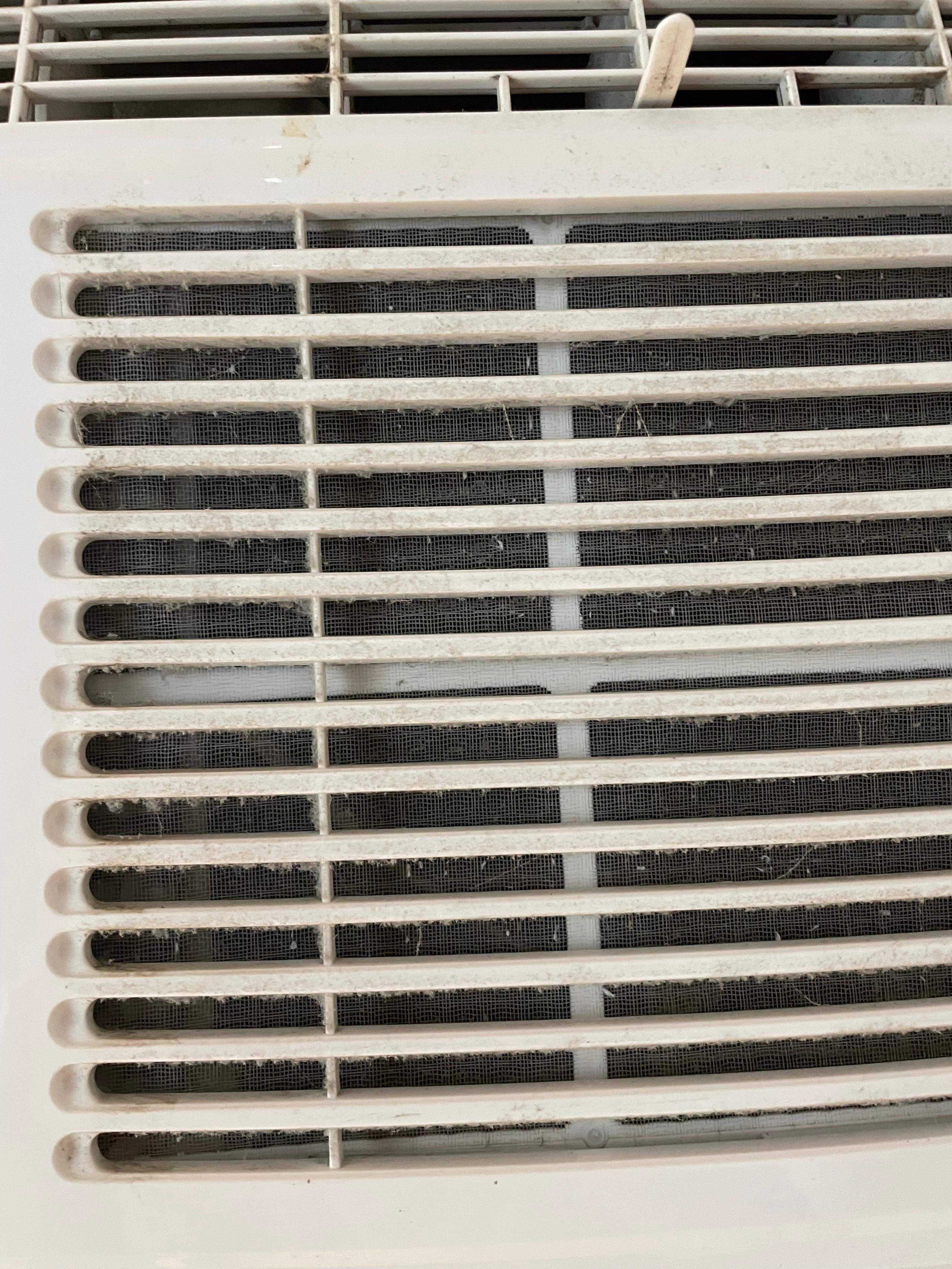 La climatisation bloqué de poussière