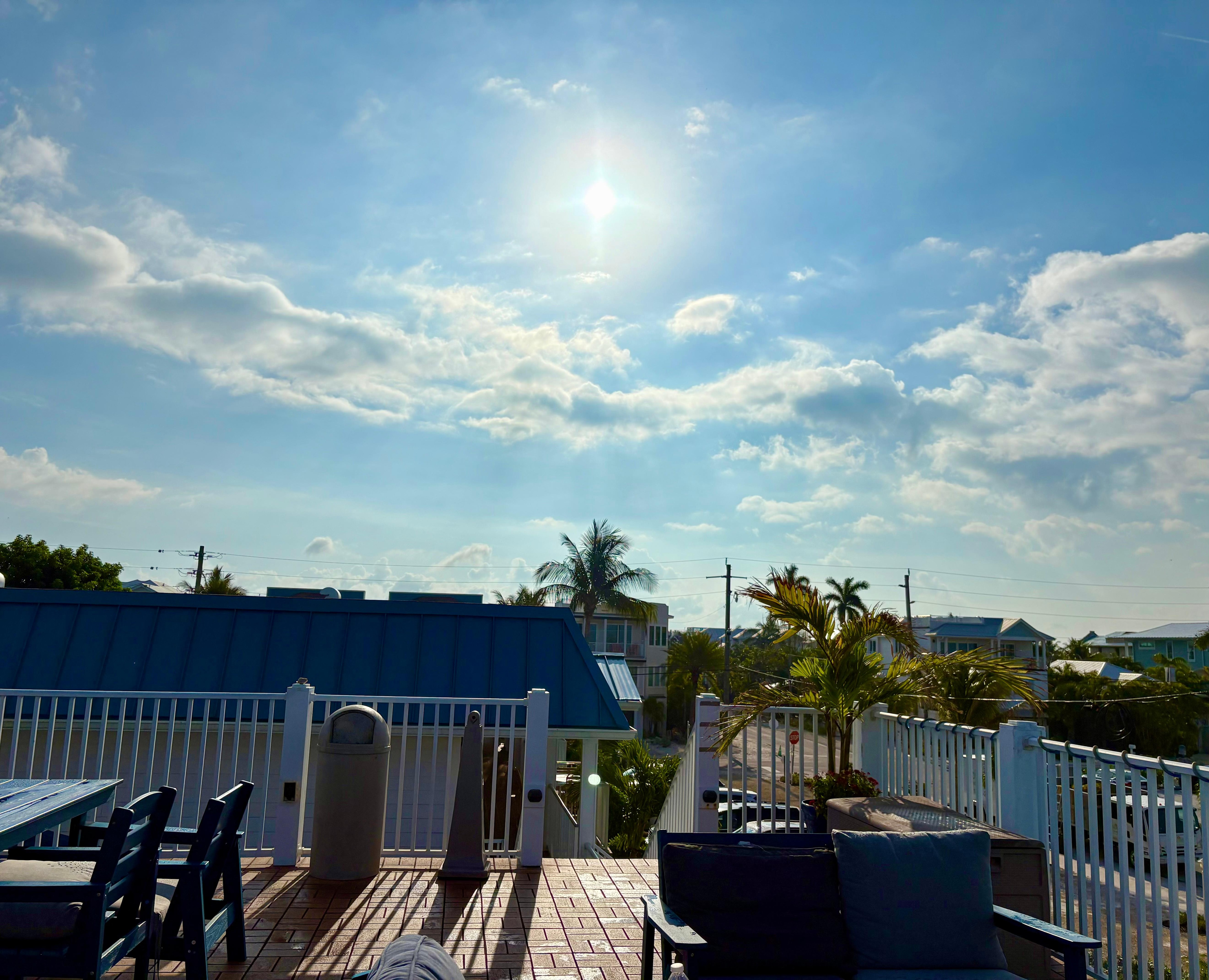 Mid-afternoon on the sundeck