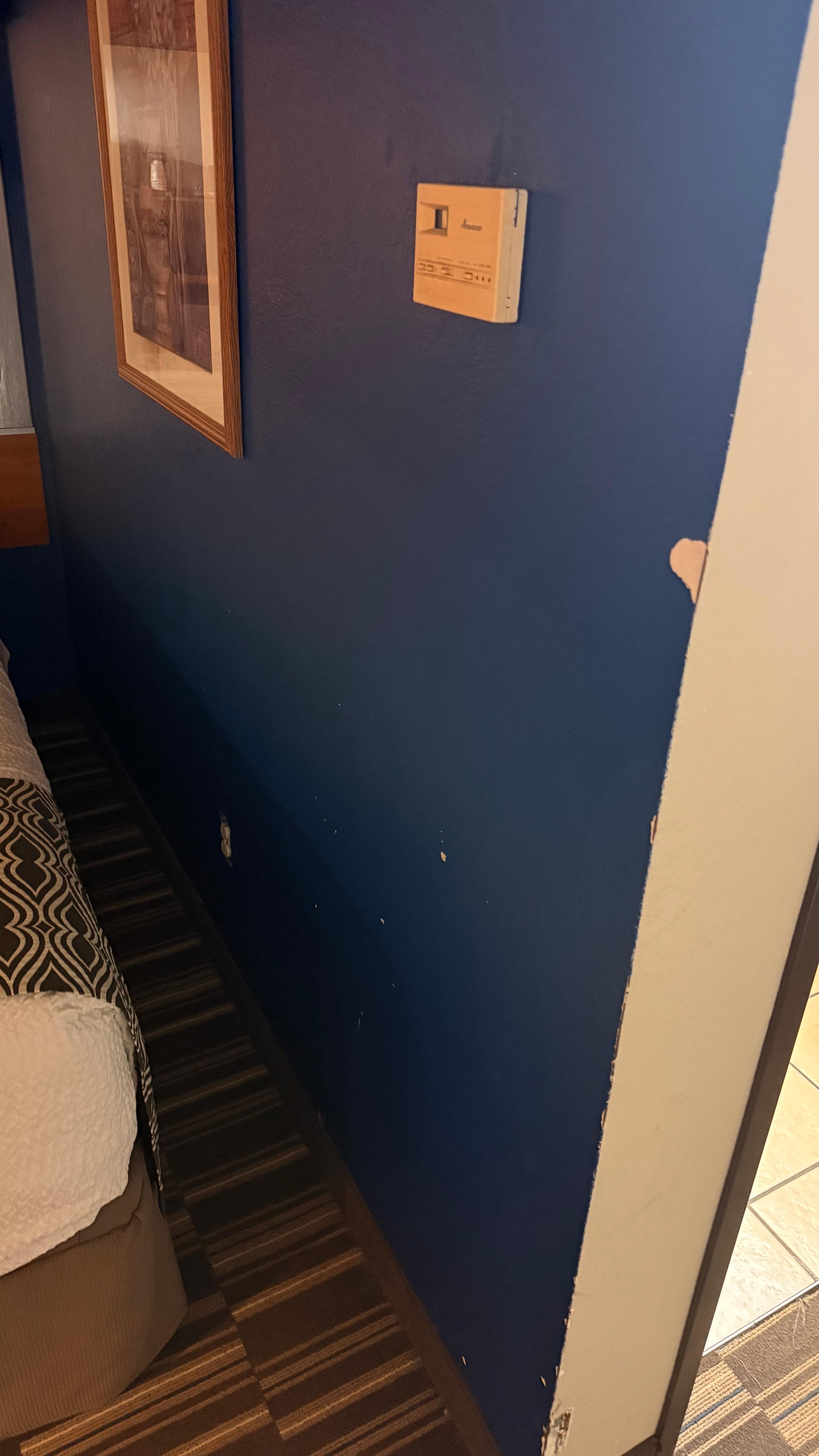 Wall paint chipping
