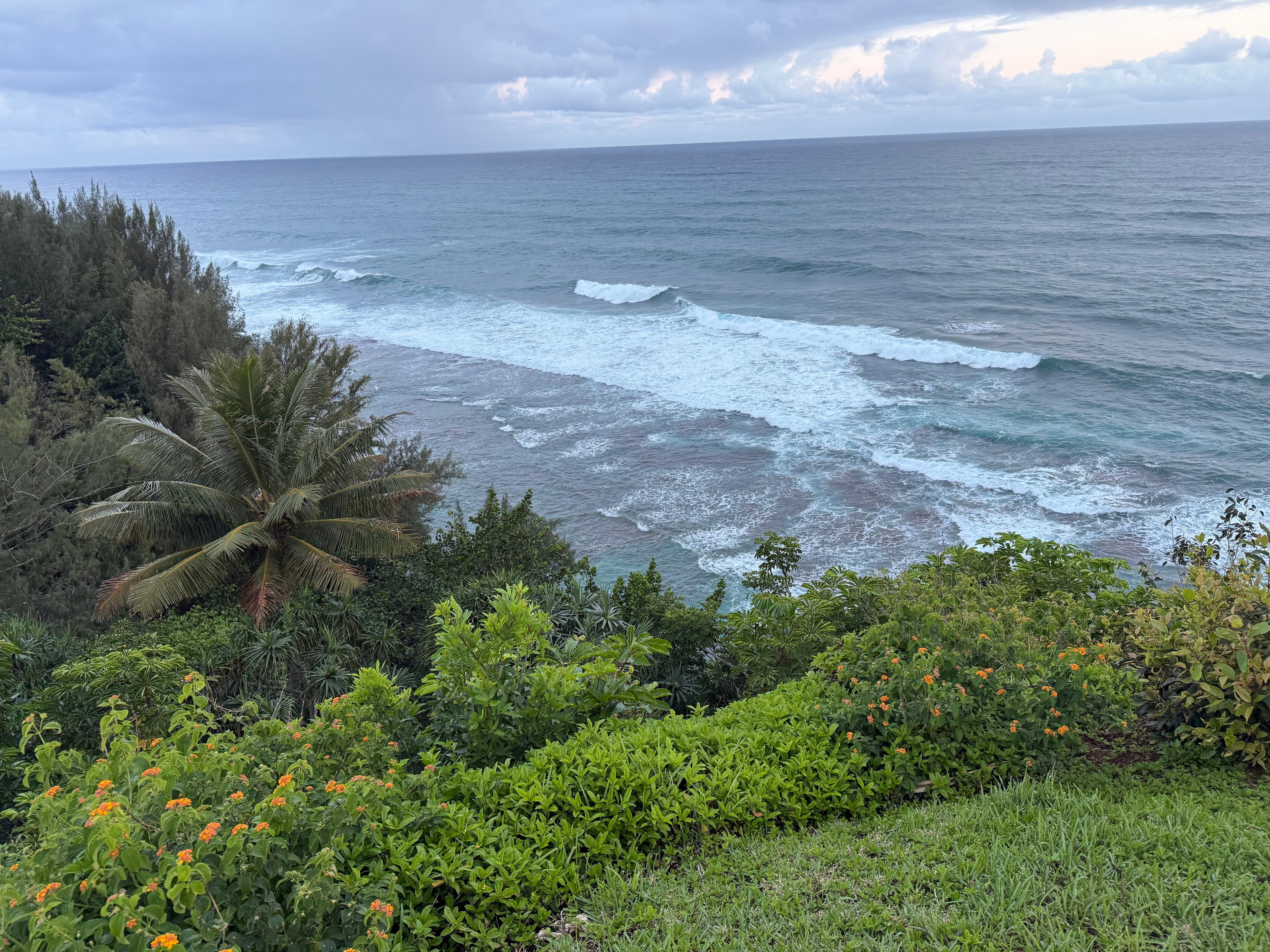 view looking towards the Na Pali coast