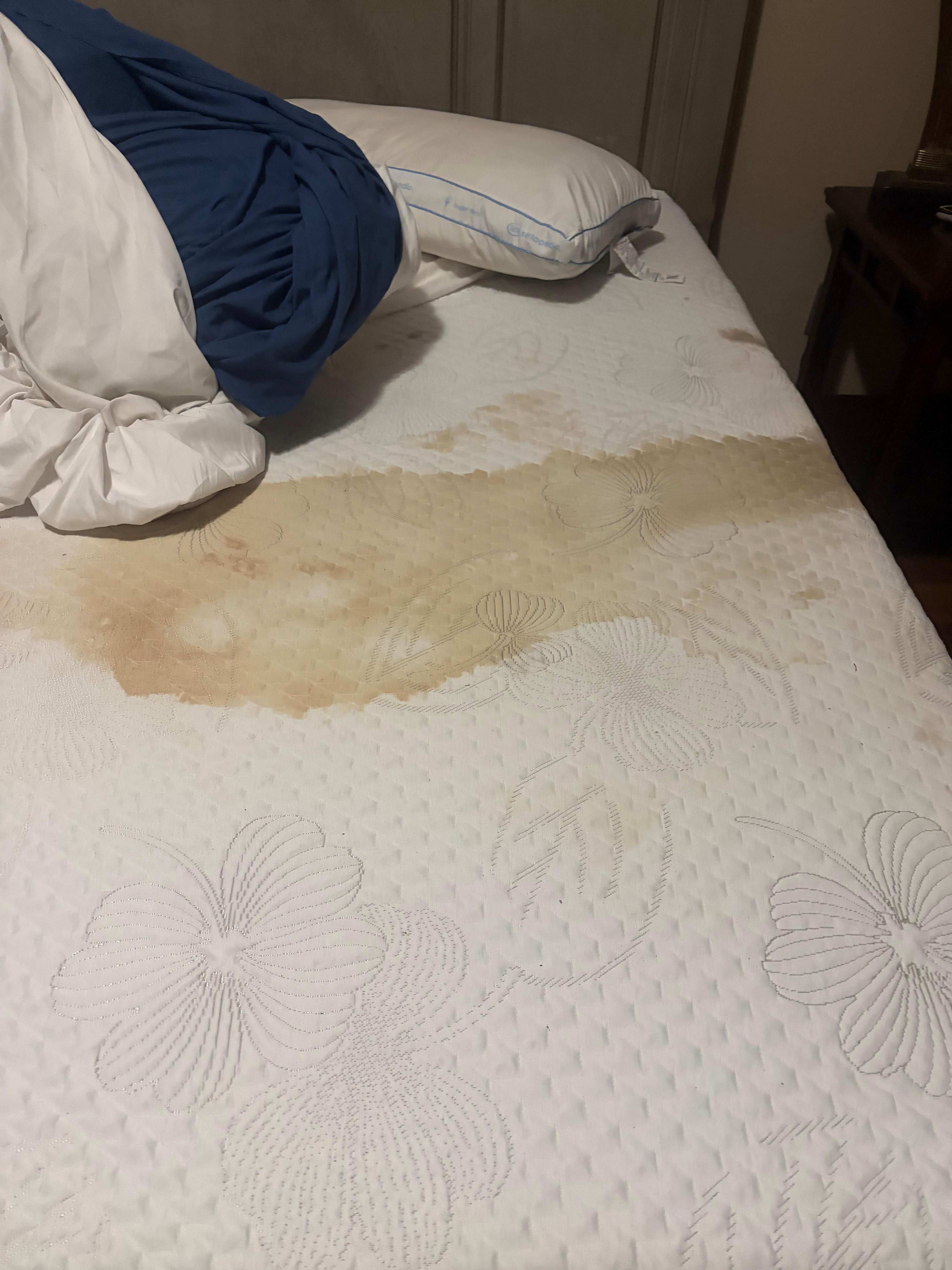 Didn’t notice how nasty the mattress was until I stripped it when we were leaving.