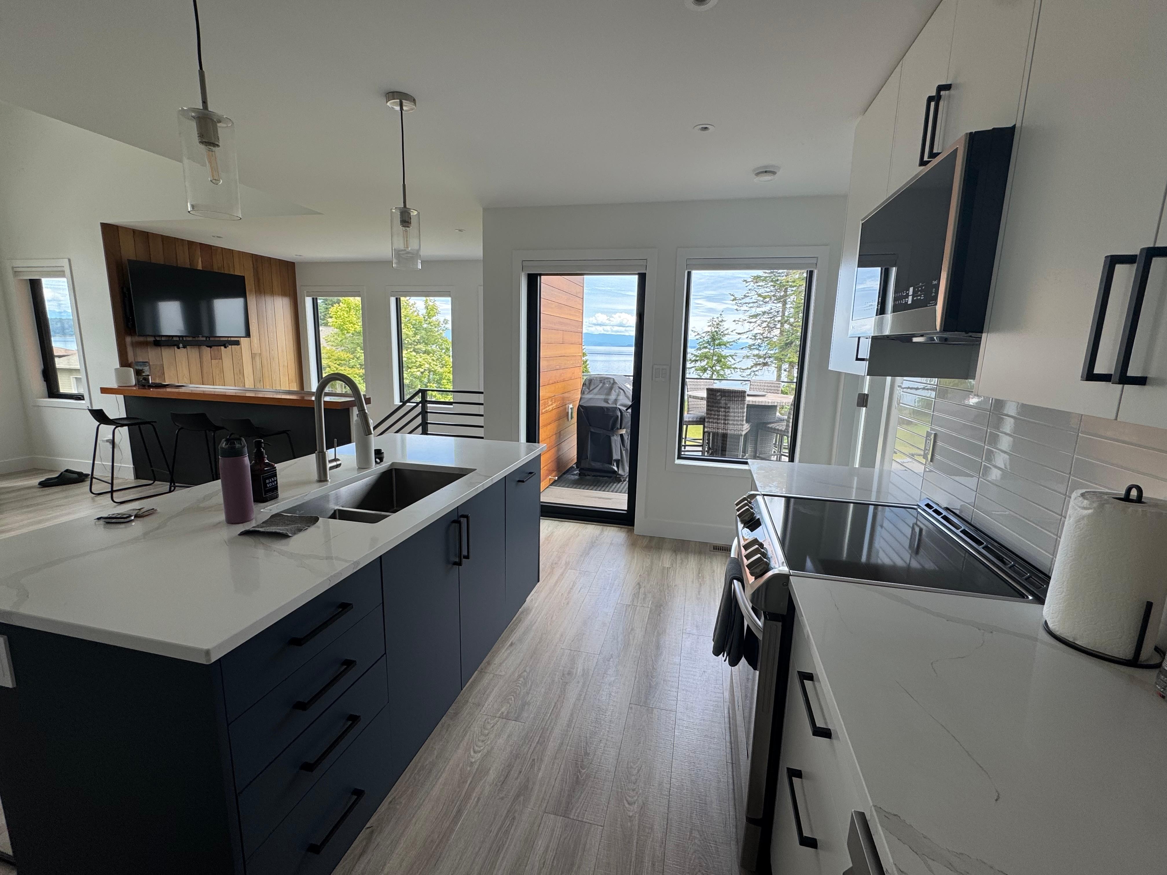 View from the kitchen. 