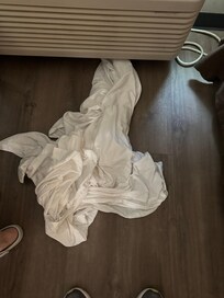 Stained sheet had not been washed