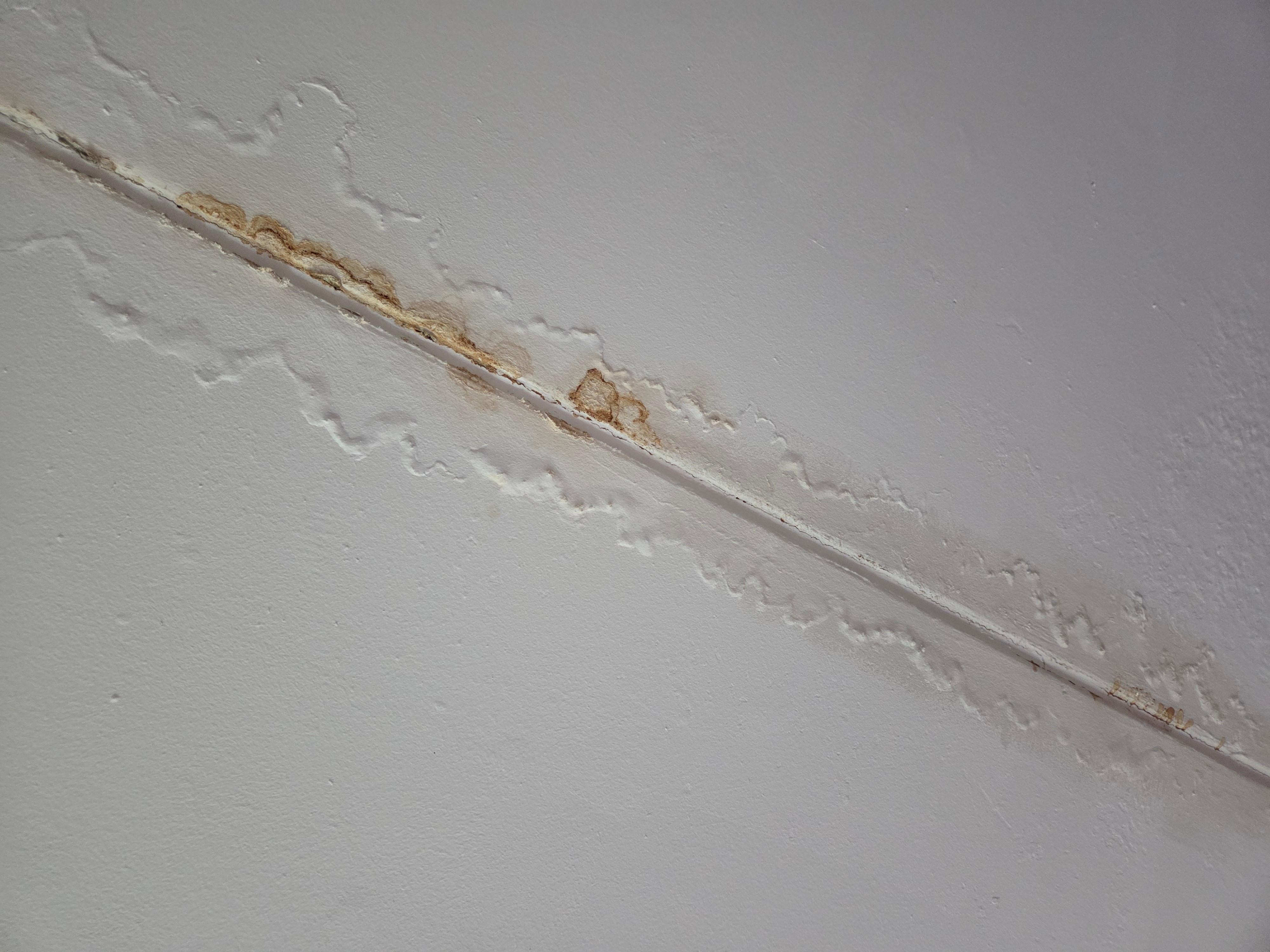 Water stains. Active water leak as soon as I checked in.