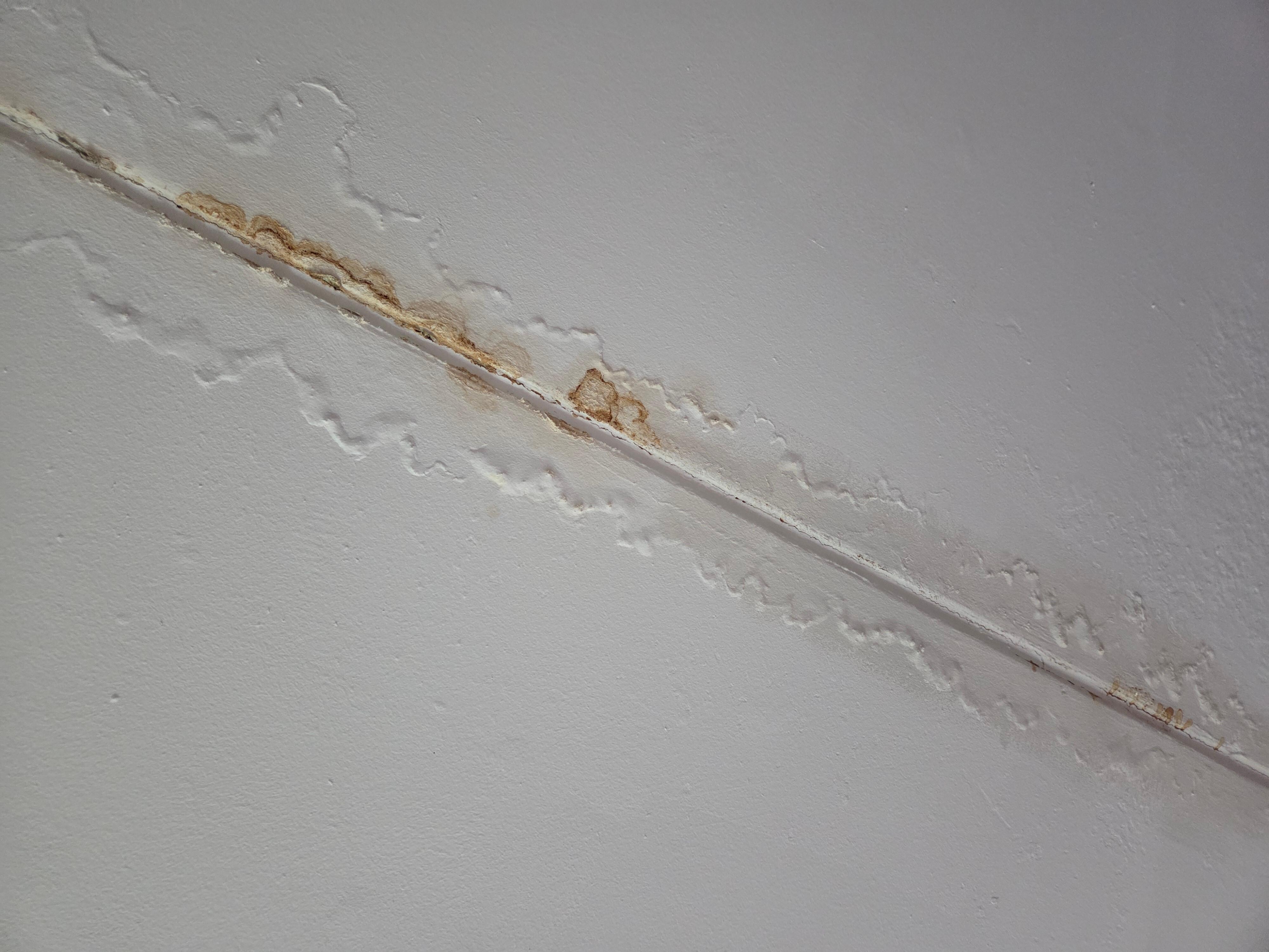 Water stains. Active water leak as soon as I checked in.