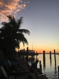 Sunset from the back dock area