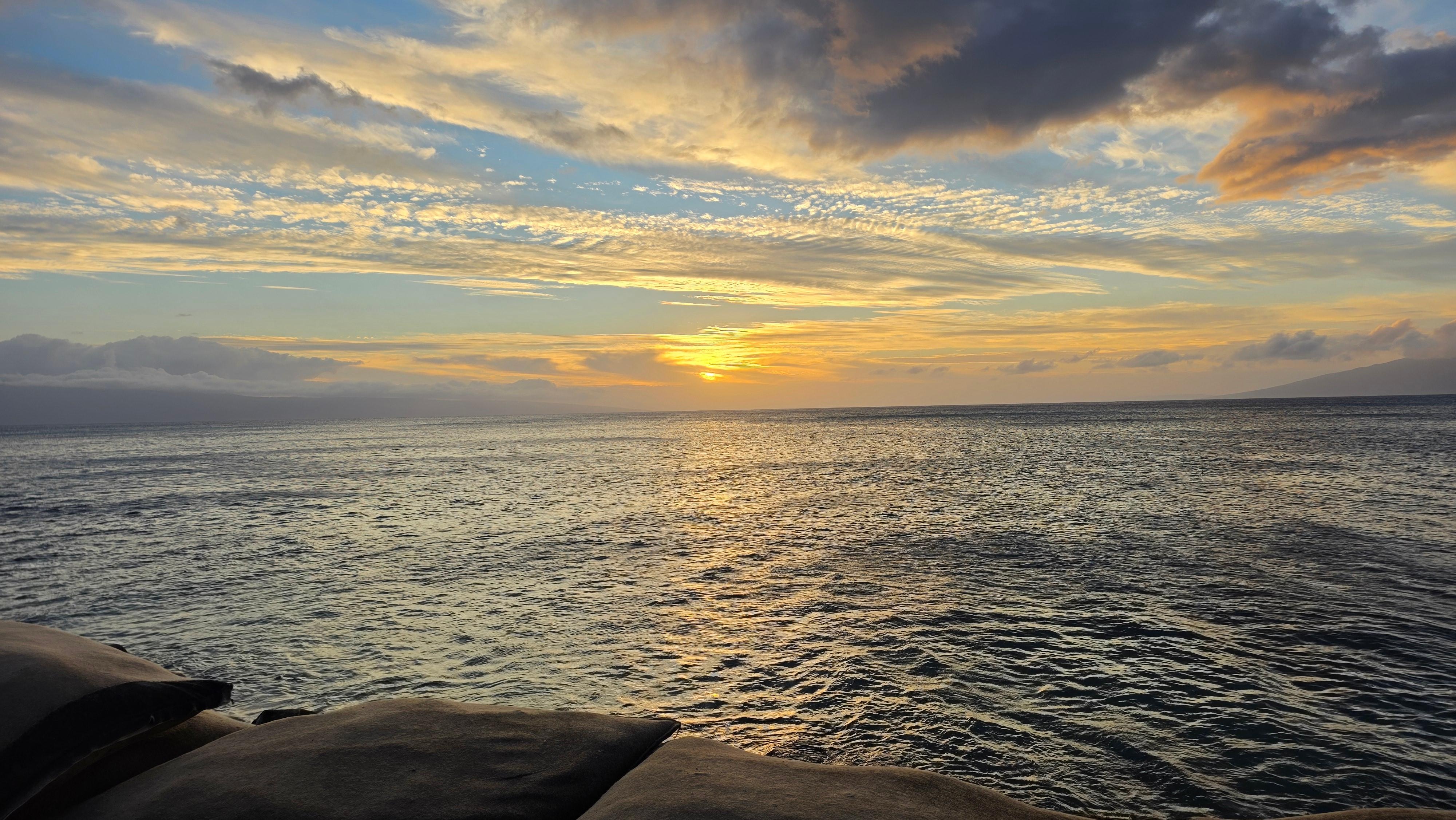 The sunsets were beautiful