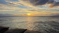 The sunsets were beautiful