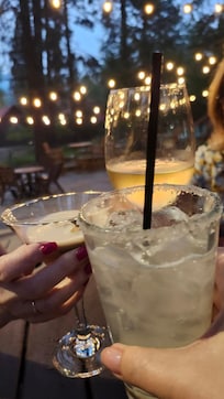 At the Grotto! Cheers!