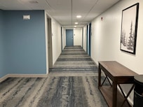 Wide, spacious hallways