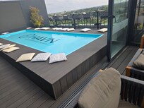 Rooftop area at hotel