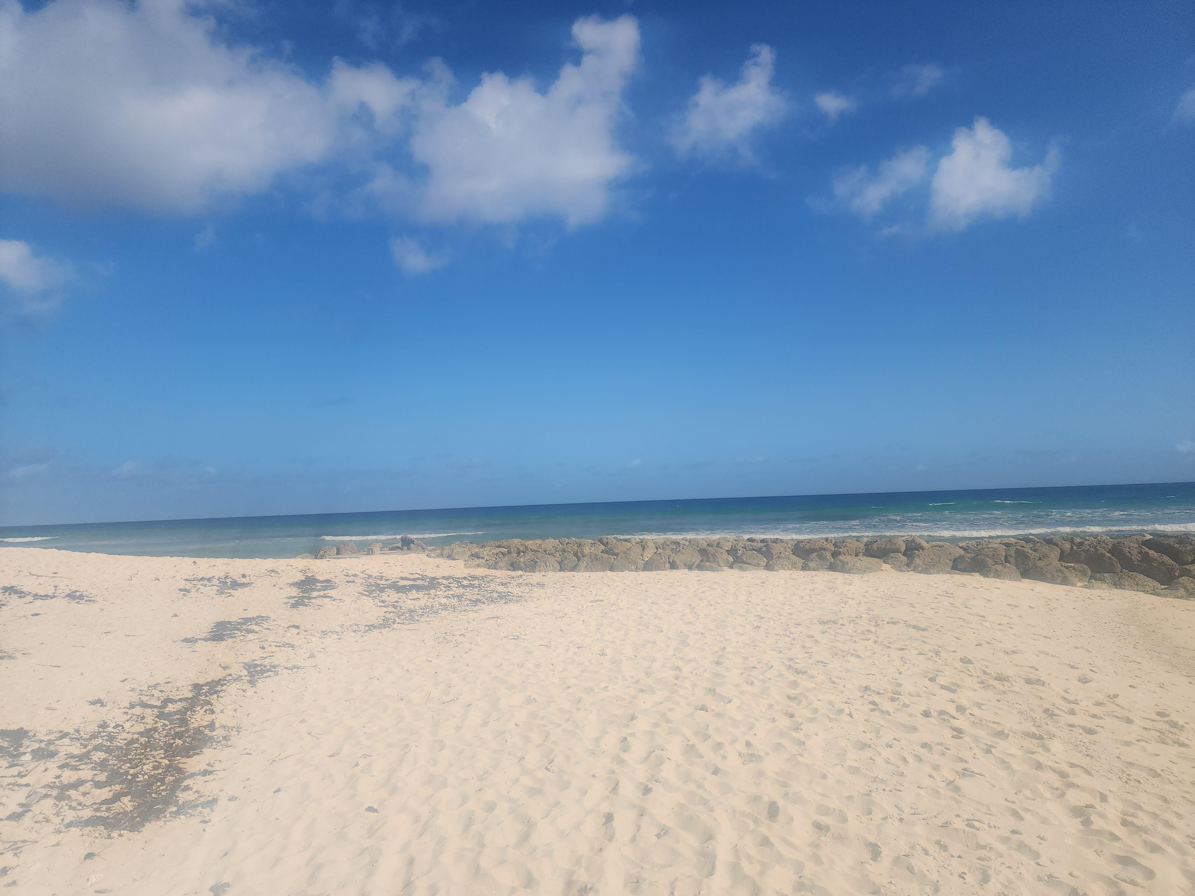 The beach is beautiful