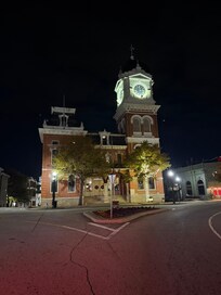 The Famous Clock Tower in the Center of Town