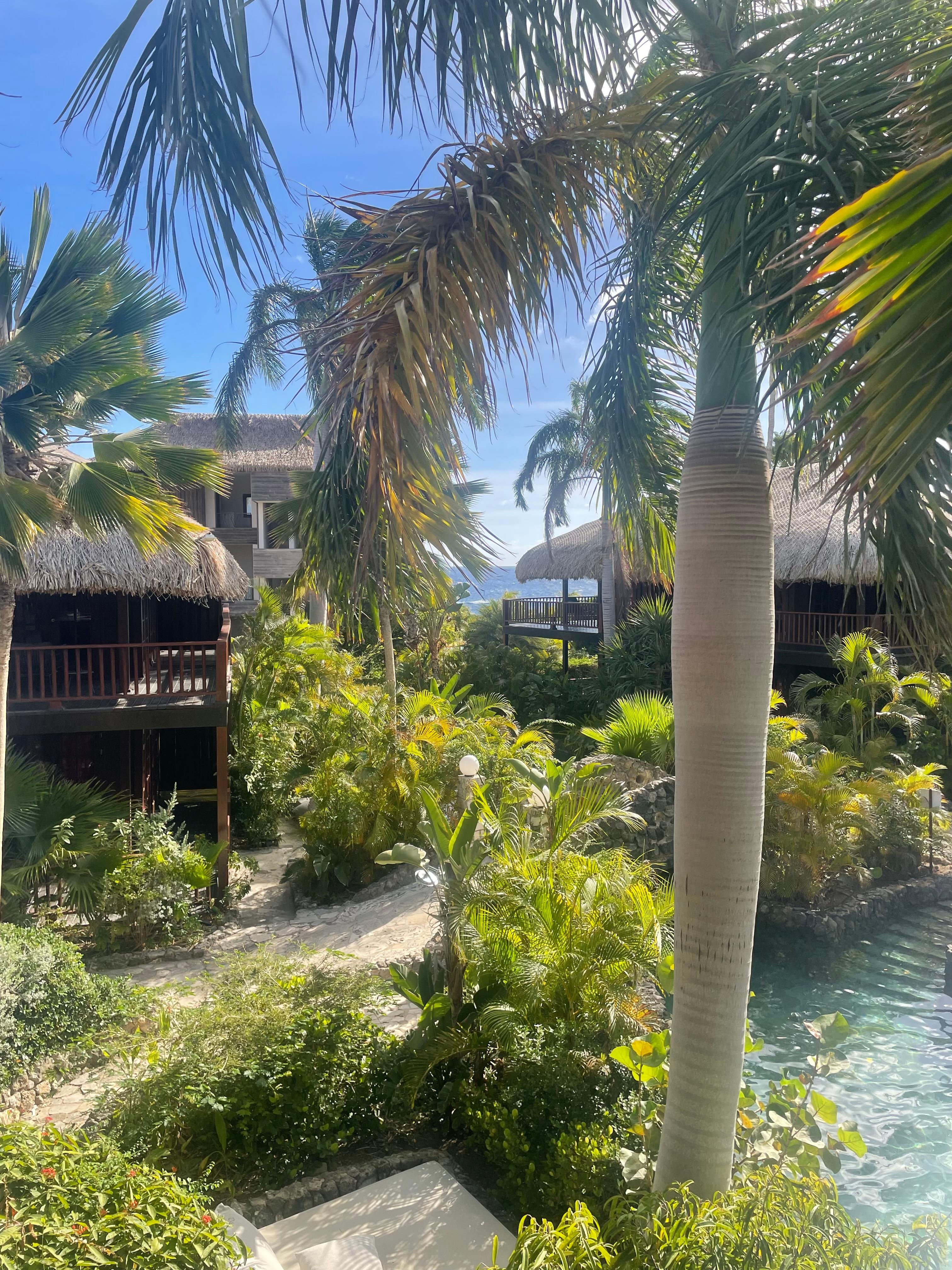 Upper floor rooms have a large balcony 
