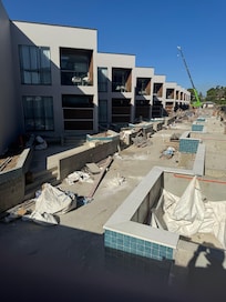 The construction site families expected to live in