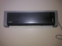 Noisy wall heater.