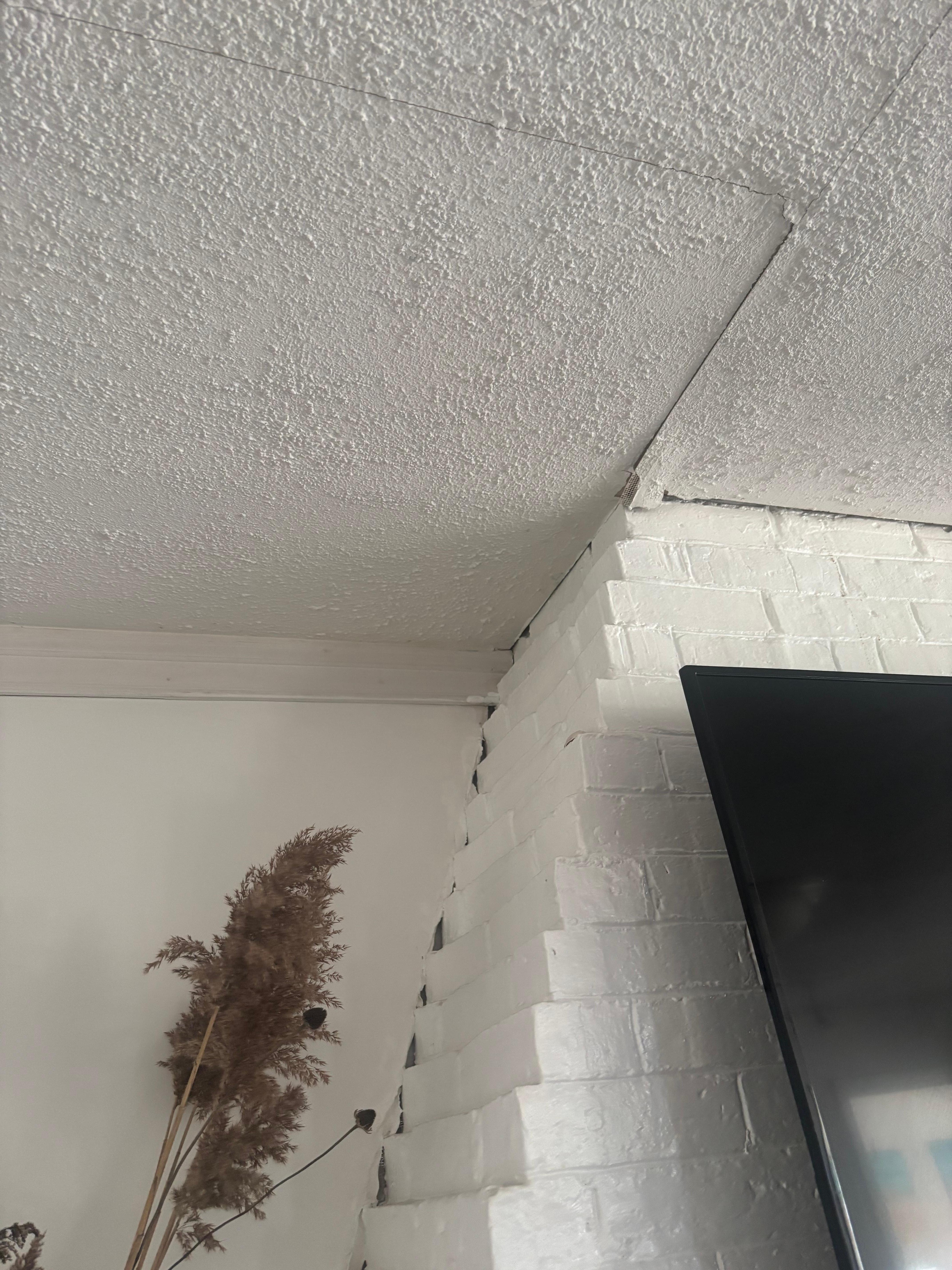 Fireplace not sealed around top 