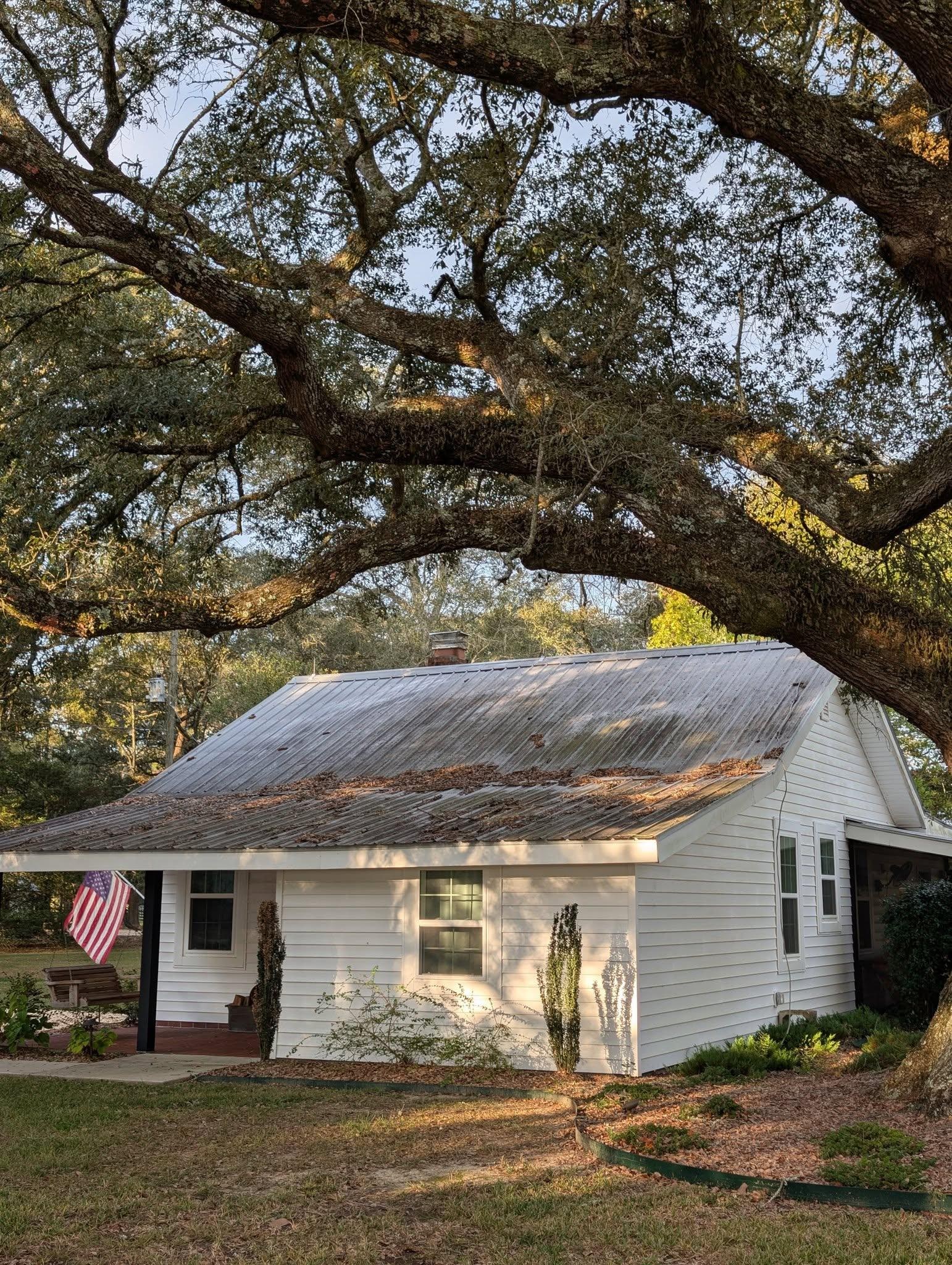 View of the front of the house
