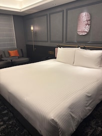 Spacious comfortable bed