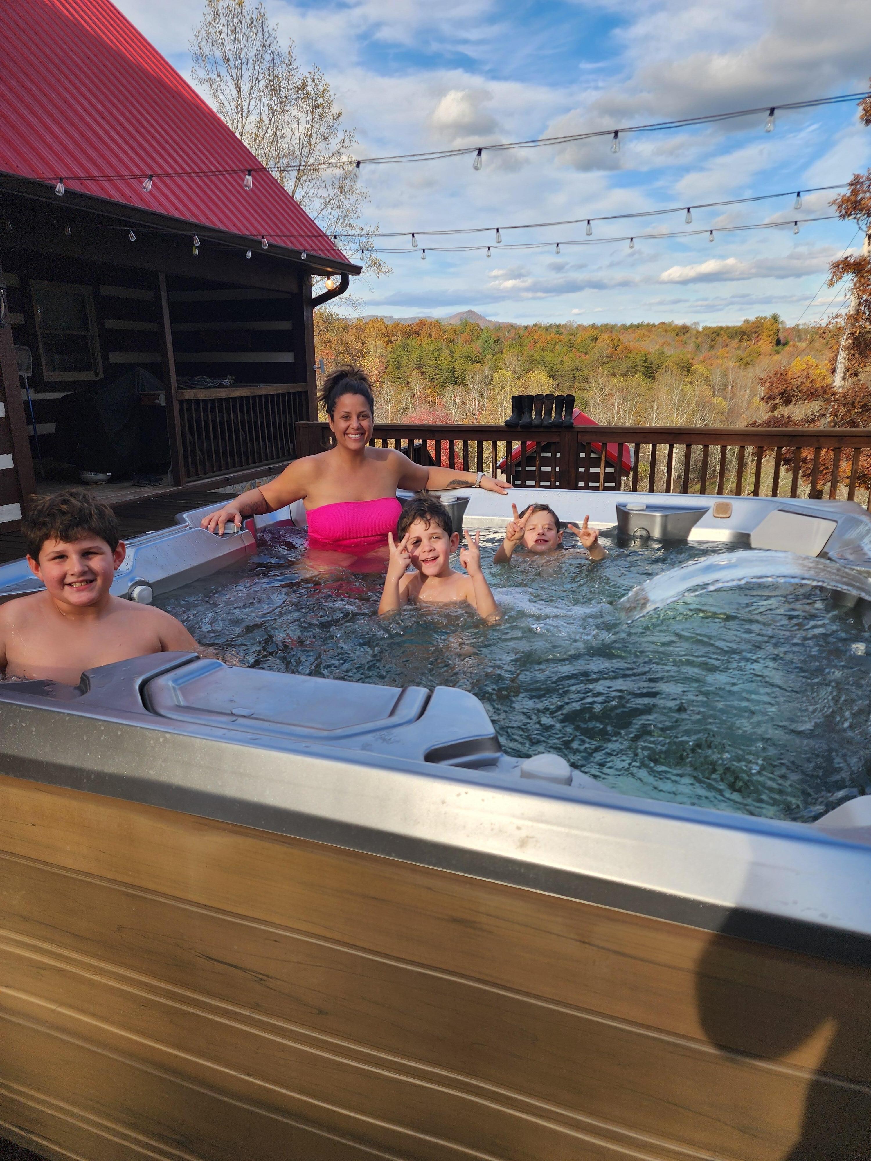 Hottub view on back deck