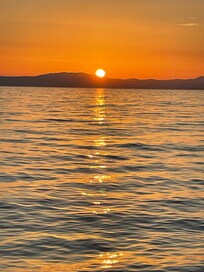 Sunset on local beach.