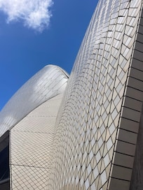The tiled roof of the Sydney Opera House.