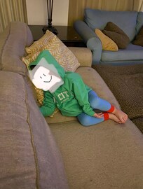 You can see a lot of stains on and couches.