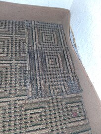 Carpet had mold and was cut.