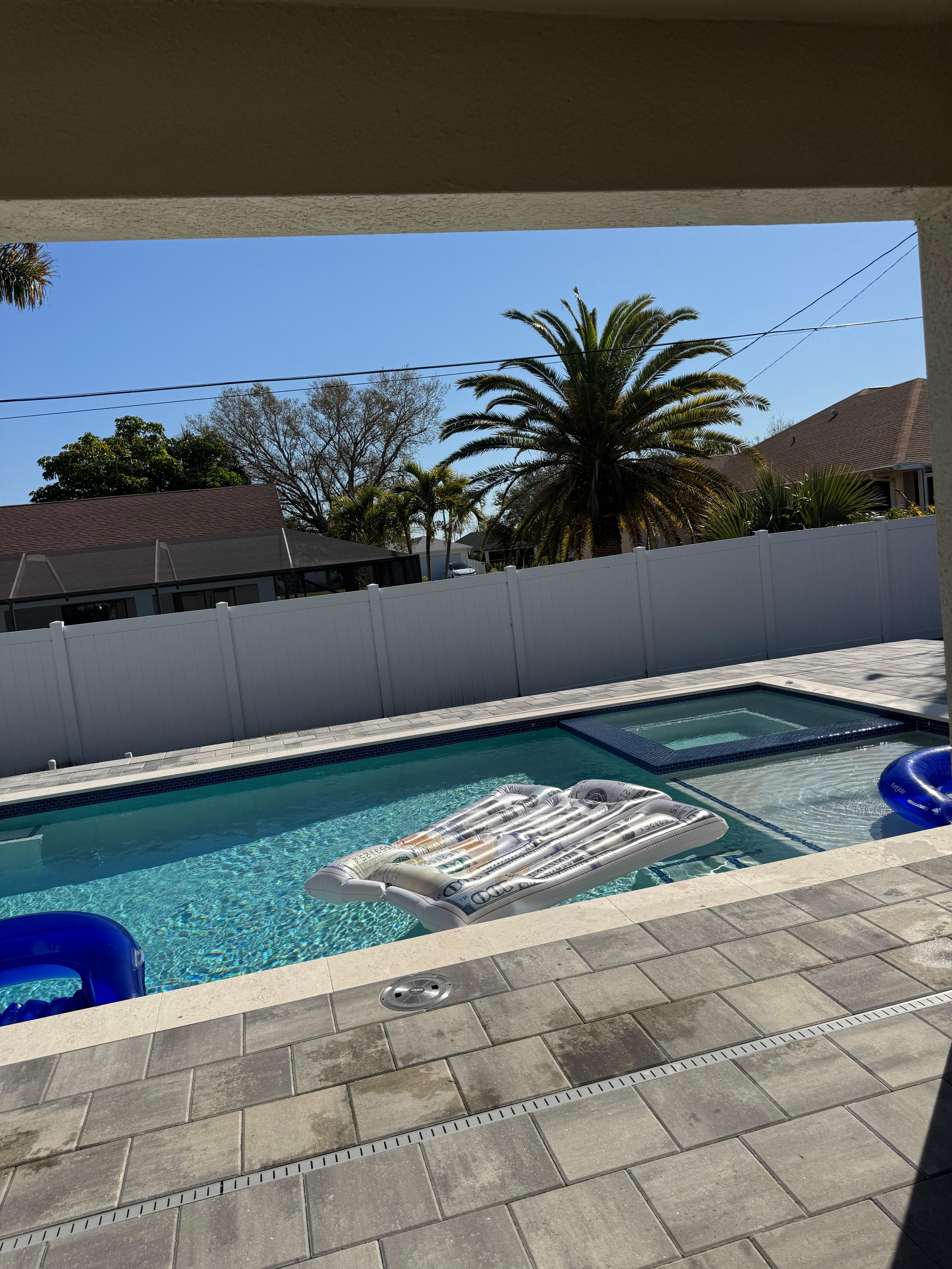 True New Englanders enjoying a day in the pool 