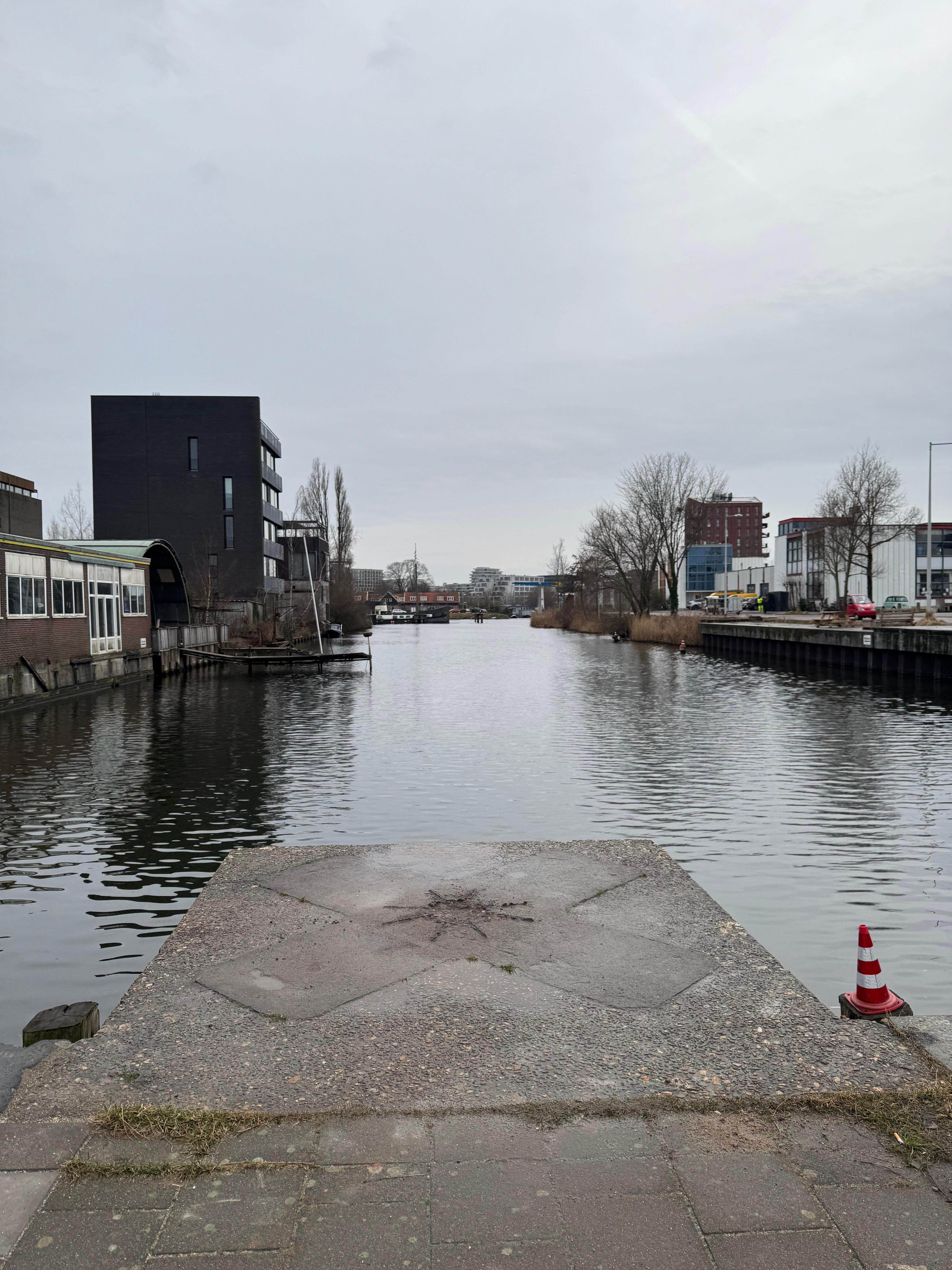 Canal across the street.