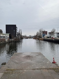 Canal across the street.