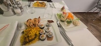 We had all you can eat buffet of breakfast & dinner. It was all delicious & tons of options.