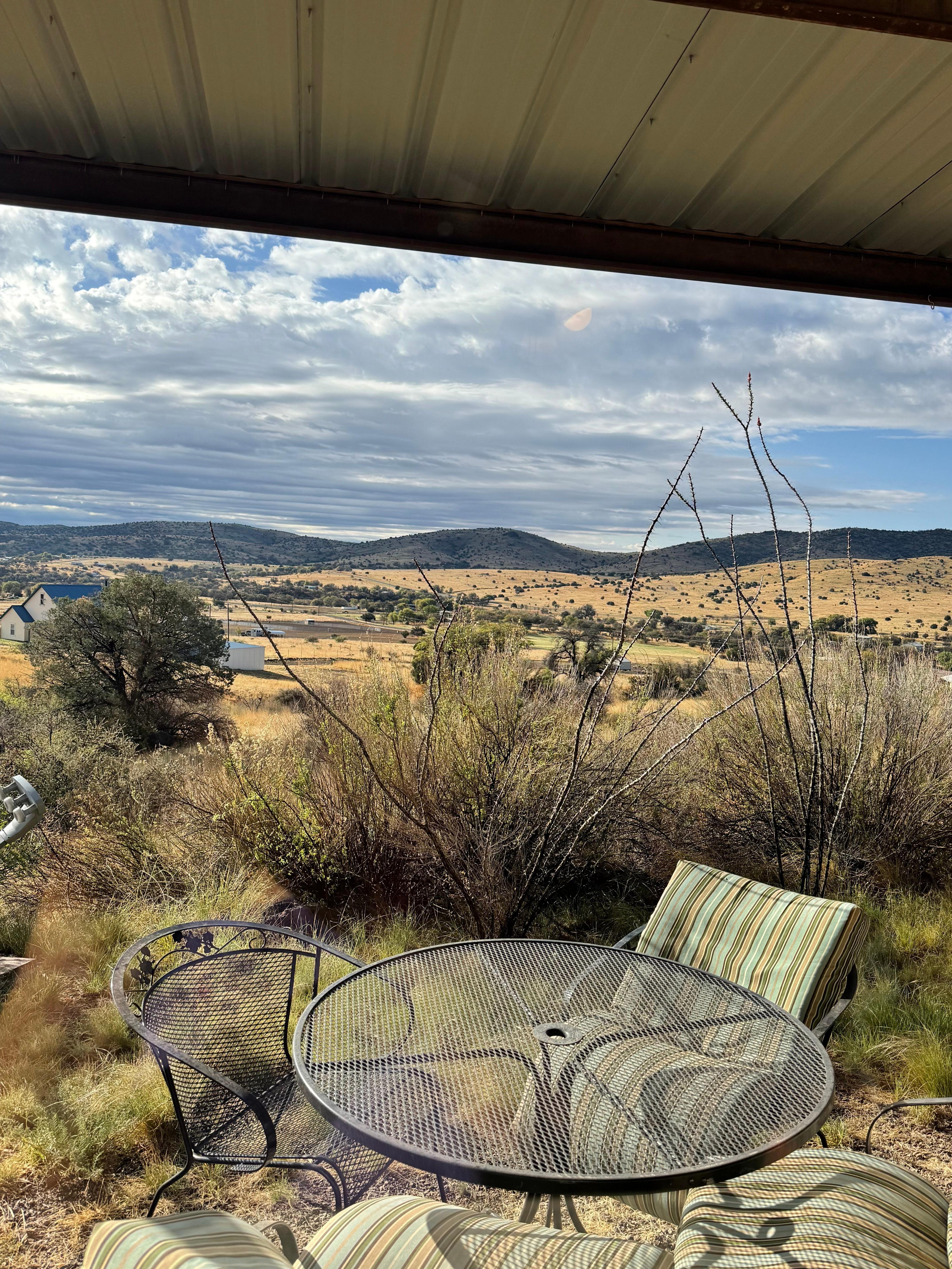 Great view from patio. 