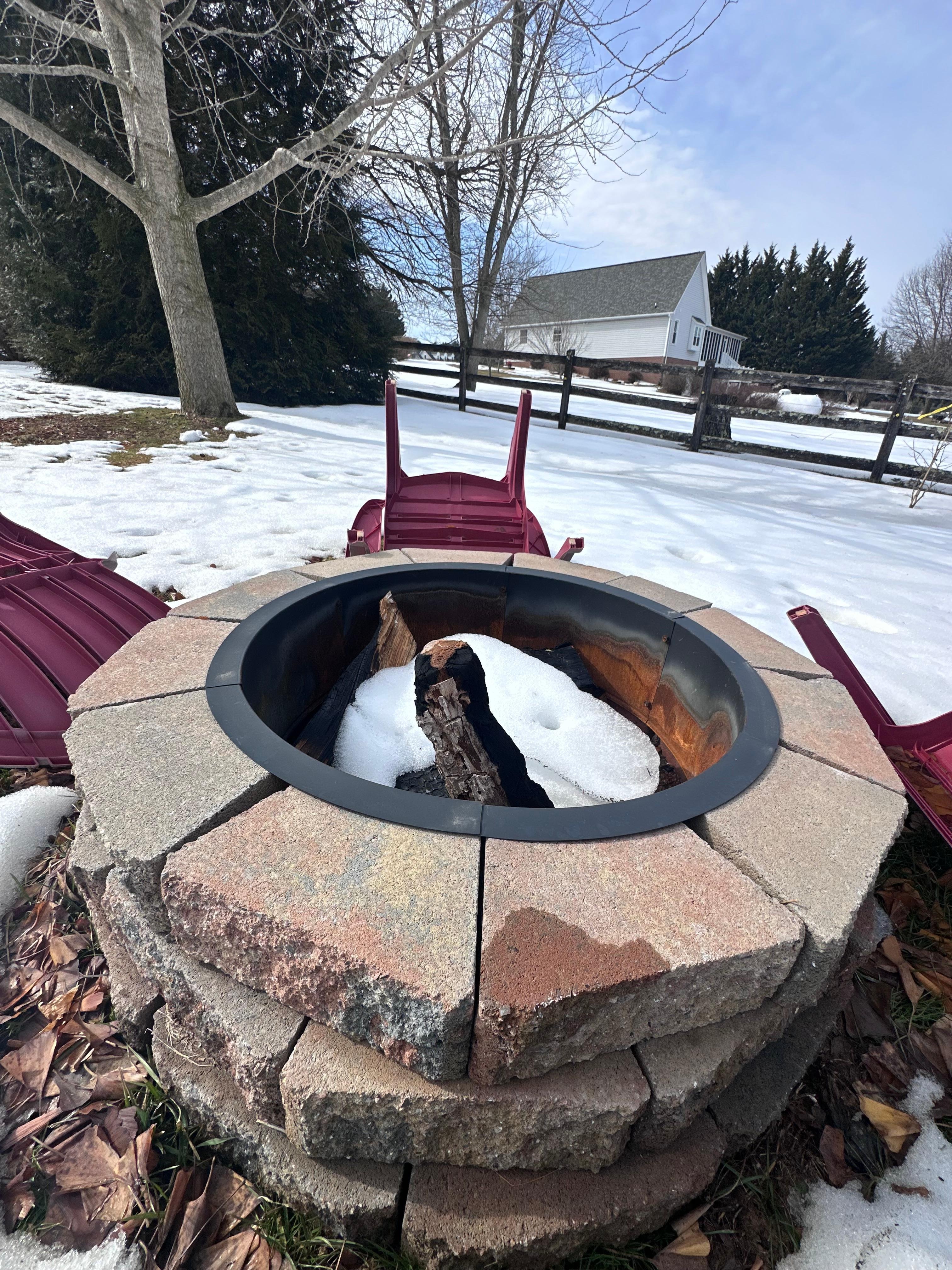 Pretty little pony on the back of the property 