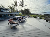 The beautiful enormous deck.