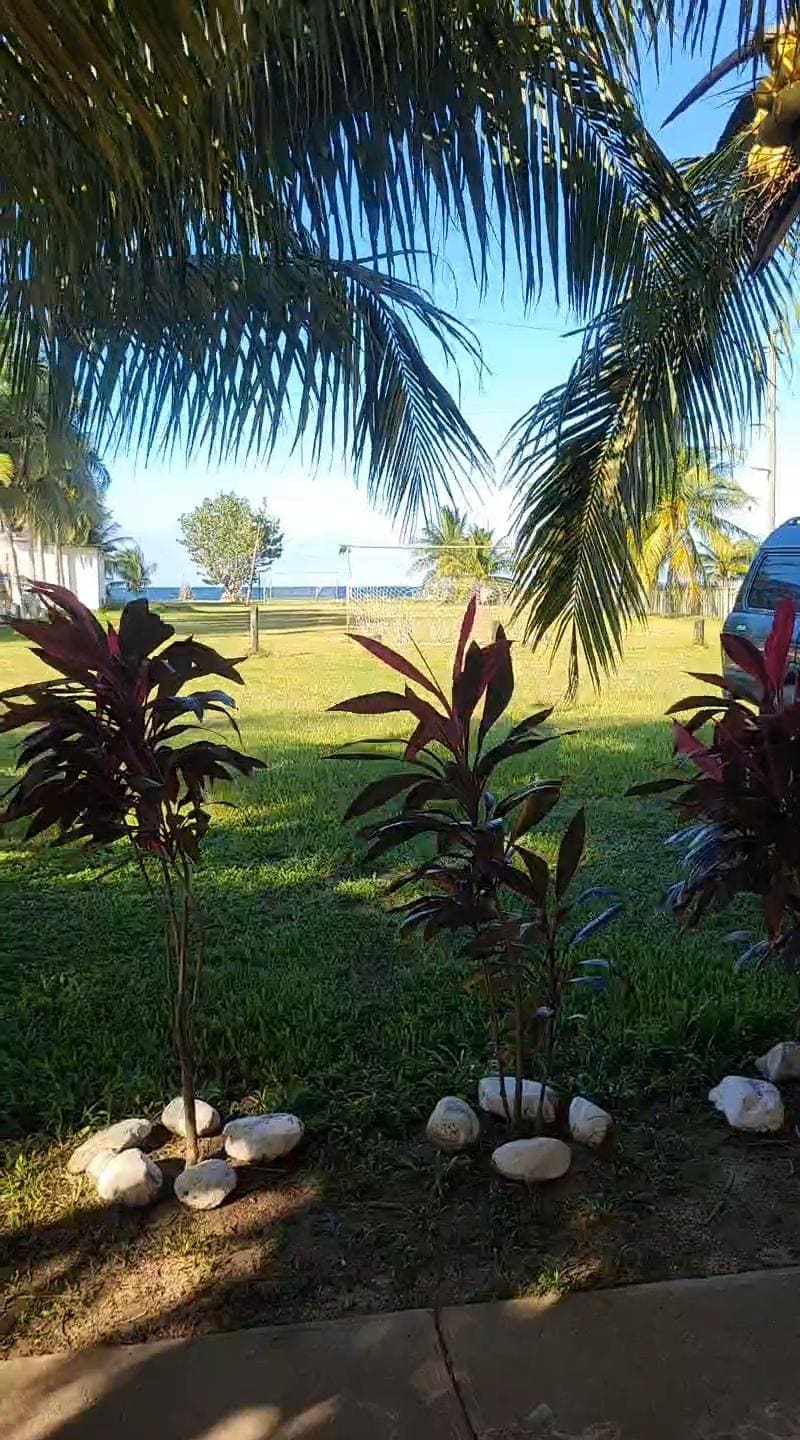 View from Room 14 towar the beach
