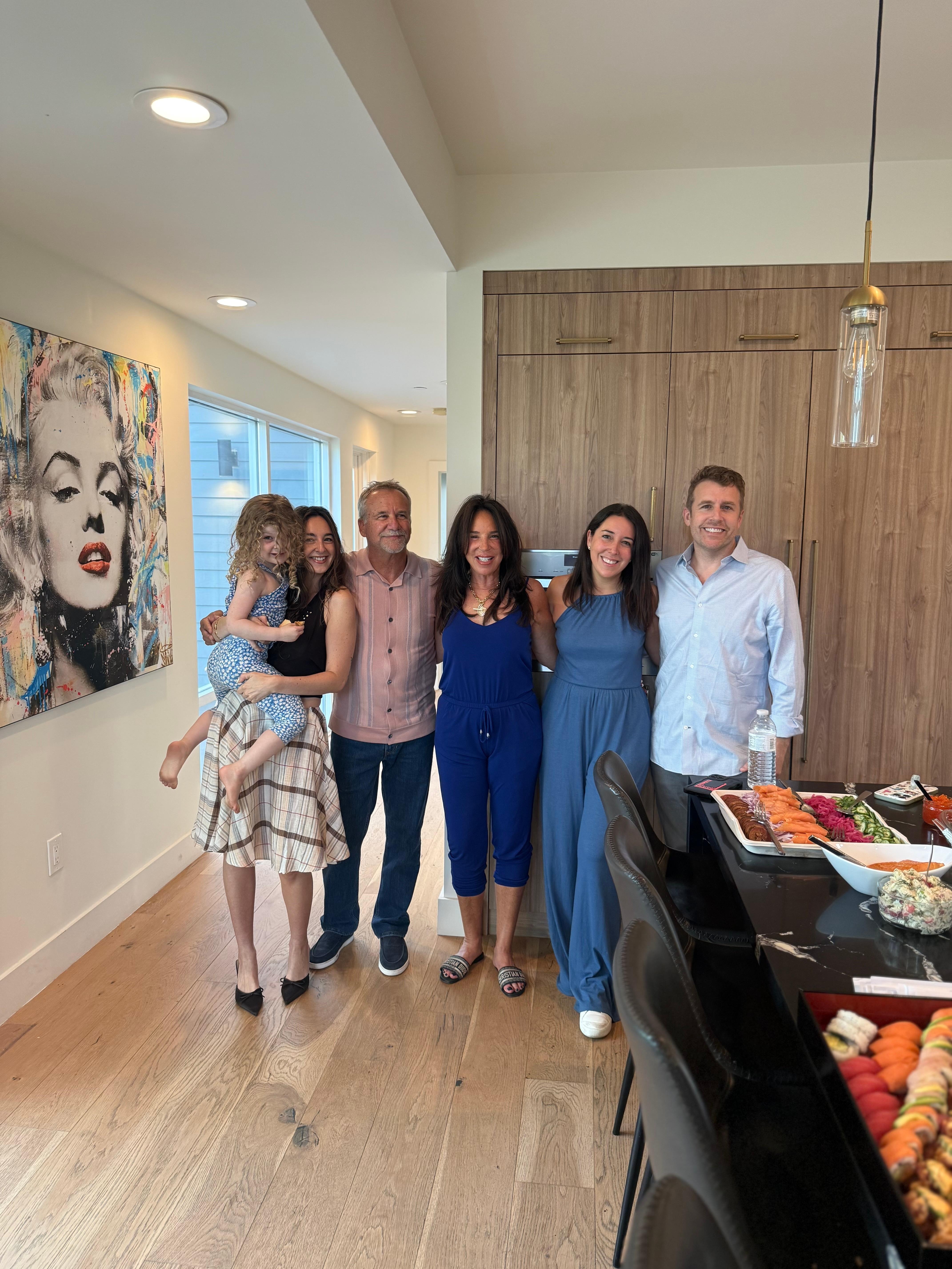 Our family in the Hosts beautiful home!!