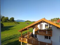 Blick am Morgen aus dem Fenster