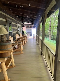 Side porch.