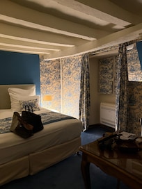 bedroom with king sized bed