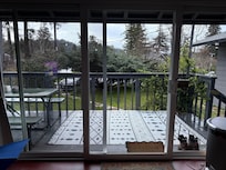 View from inside the unit looking out