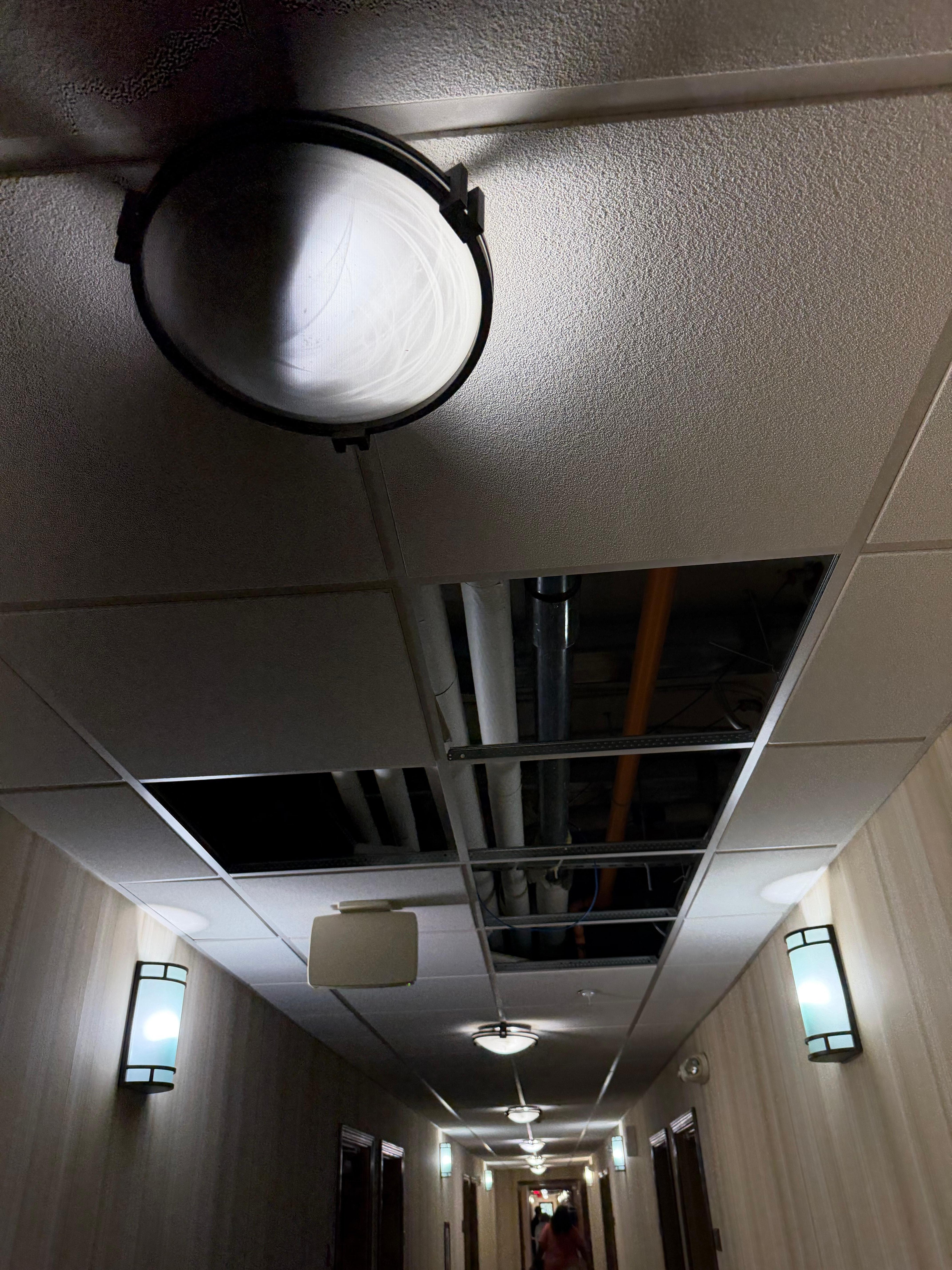 Leaking exposed piped