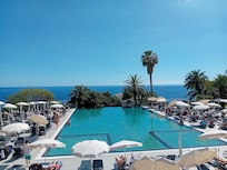 Picture taken from the terrace from the main restaurant.