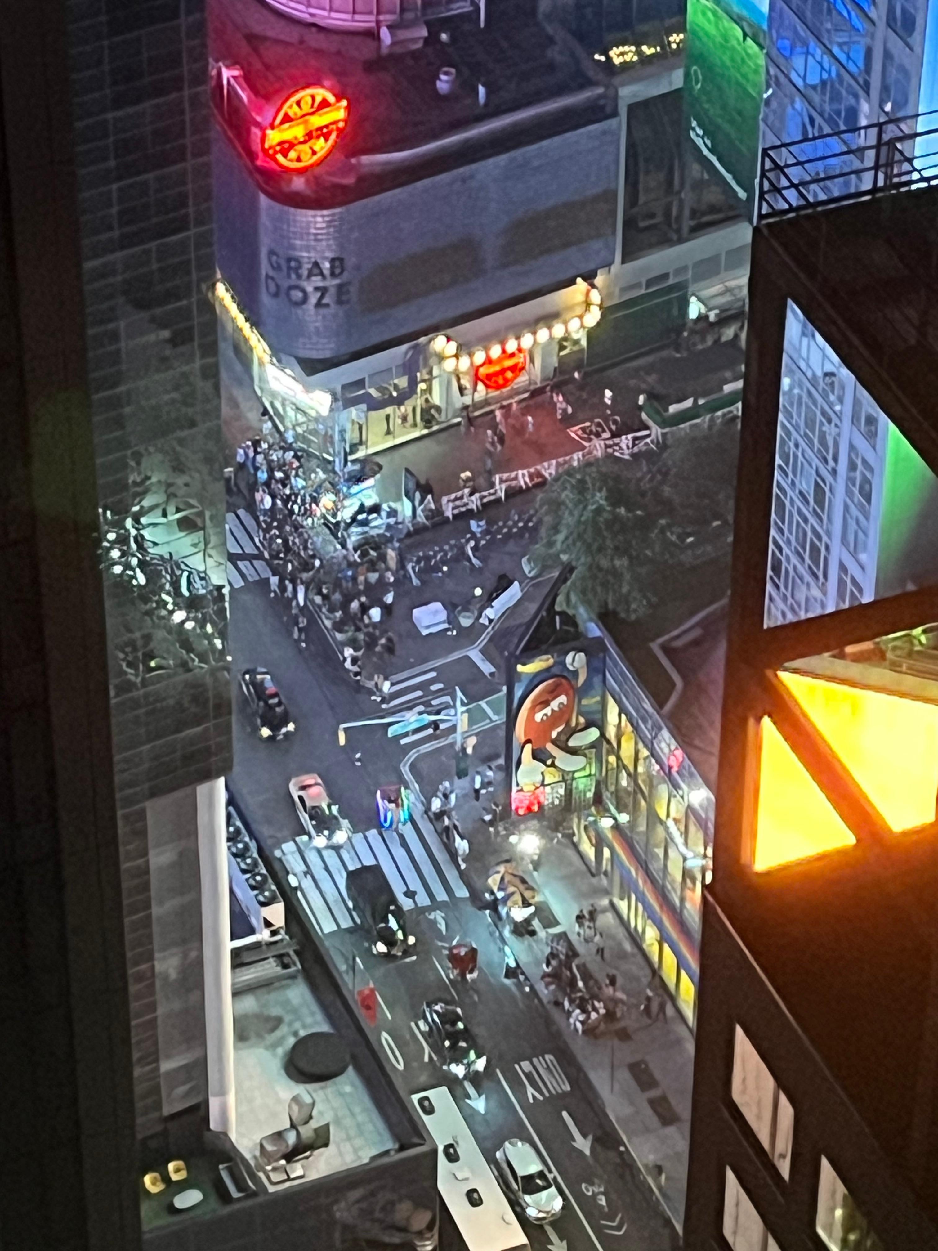 Vue sur Times Square depuis le 45 ème étage.
