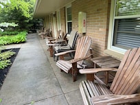 Our patio outside our room